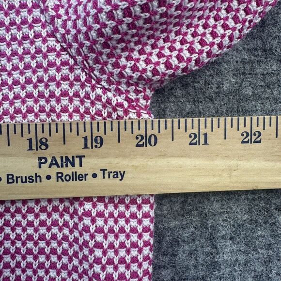 St John Sport Sweater Womens Extra Large Pink Cardigan Full Zip Knit Logo Sporty - Picture 14 of 16